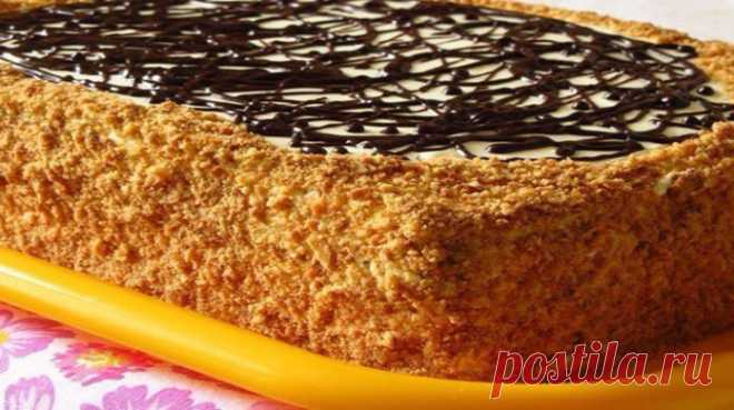 Пышный медовик со сметанным кремом и орехами Вкуснее медовика вы еще не пробовали! Рецепт на все времена!