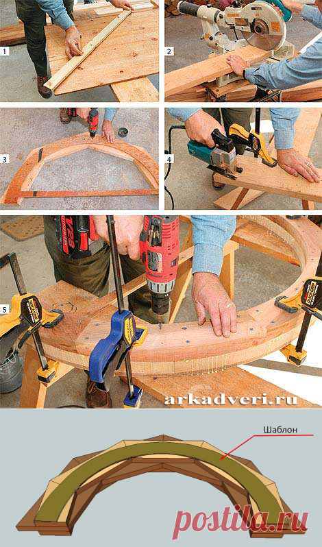 Арка из дерева как сделать