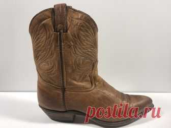 WOMENS CODE WEST SIZE 9M BROWN LEATHER WESTERN COWBOY MAD DOG ROPER BOOTS-567 | eBay