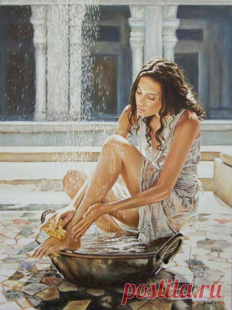 Woman Bathing - Andy Lloyd