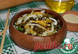 Салат из морской капусты с кальмарами - кулинарный рецепт