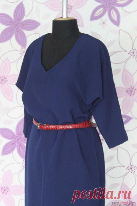 Платье с цельнокроеным рукавом сшить своими руками. Нарядное платье своими руками. Шитье платья с цельнокроенным рукавом с выкройкой