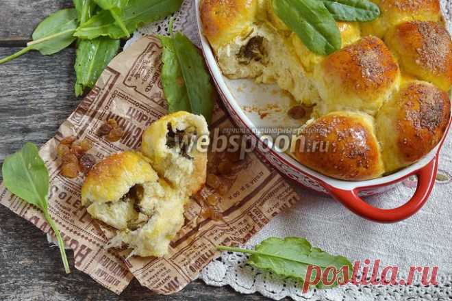 ПИРОЖКИ СО ЩАВЕЛЕМ И ИЗЮМОМ