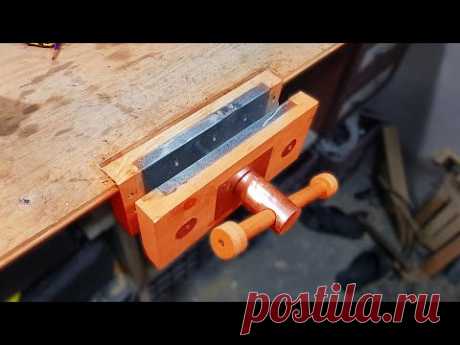 Hızlı Açılır, Kapanır Mengene & Mekanizması Yapımı // Quick switch on and off Wood Bench Vise Making