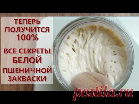 ВСЕ о пшеничной закваске из холодильника на муке высшего сорта ! (Как вывести, кормить и хранить )