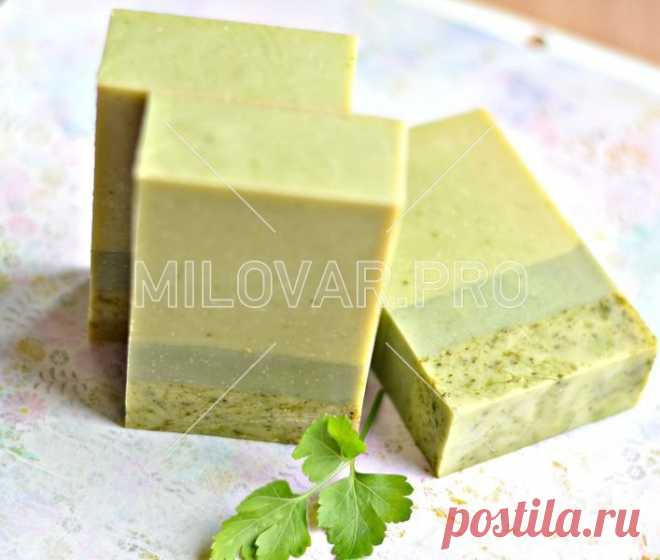 Мыло на соке петрушки