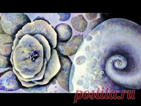 Acryltechniken kombinieren   Combining acrylic techniques   Nr 7
