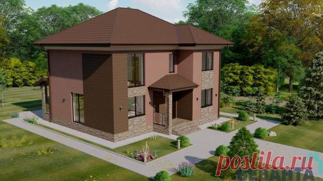 Комфортный загородный дом 11,16х12,0 м. Общая S=166,14 кв.м. + терраса 6,51 кв.м.