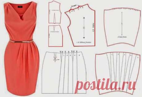 VESTIDO DE MODELAGEM FÁCIL-2 | Cortes e Costura