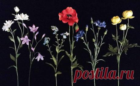 Открыт набор на онлайн-обучение в ноябре Онлайн-бучение по программе "Полевые цветы". Научим Вас создавать цветы из ткани своими руками.