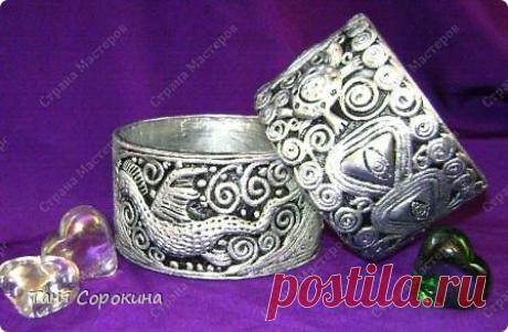 Серебряный браслет. Пейп-арт. Мастер -класс