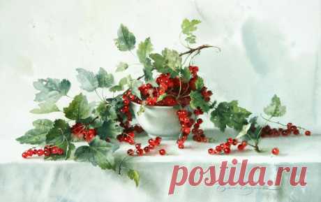 Акварели художницы Базановой Елены. Часть 4. Ягодные натюрморты. : belregi — ЖЖ