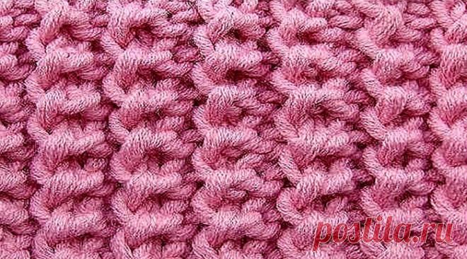 Американская резинка спицами. Схема вязания для начинающих с описанием по кругу для носков, шарфа, шапки. Видео