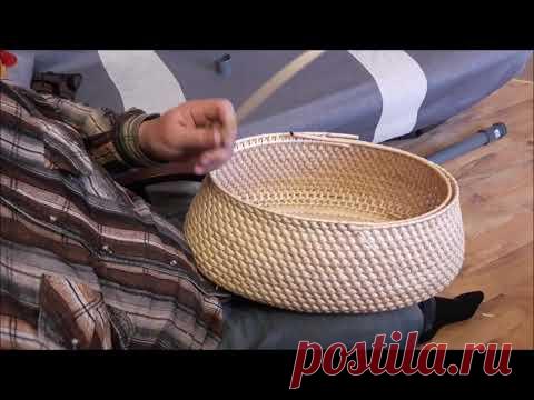Плетение пикниковой корзины часть1