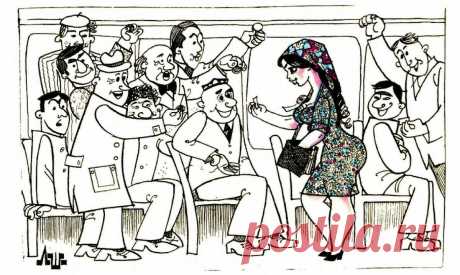 Карикатуры из узбекского журнала политической сатиры "Муштум"