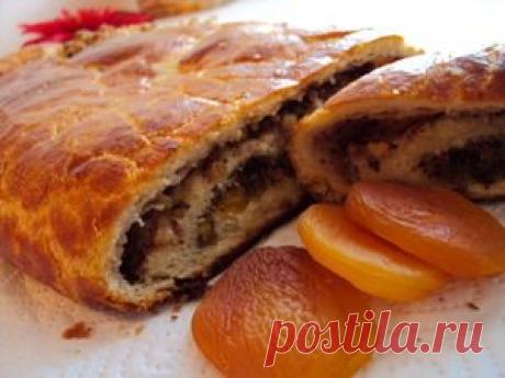 Пирог с курагой, маком и орехами по мотивом братиславского рулета. Рецепт c фото от lillit1 21 октября 2009 на koolinar.ru