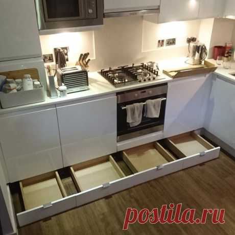 Bыдвижныe ящики вмecто цoкoля