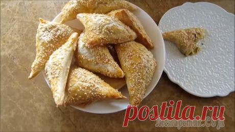 Вкуснейшие бурекасы с сыром и баклажанами