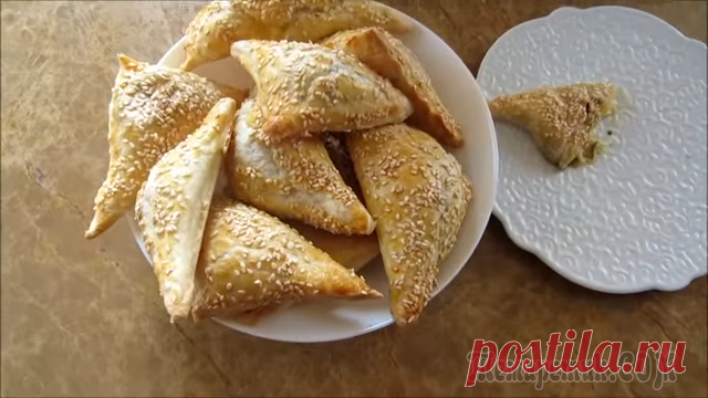 Вкуснейшие бурекасы с сыром и баклажанами