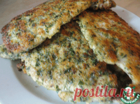 СВИНИНА и СЕМГА в сырной панировке с зеленью "Смерть любой диете"