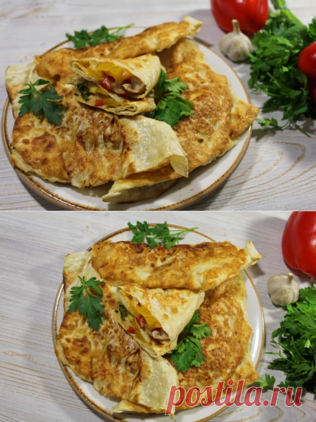 Треугольники из лаваша с невероятно сочной начинкой — Кулинарная книга - рецепты с фото