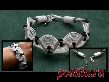 Beading4perfectionists : Macramé (friendhip bracelet for adults :-) beginners beading tutorial