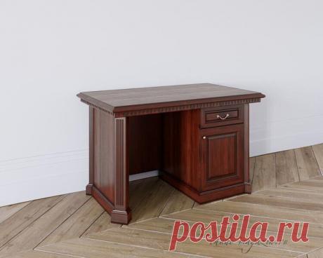Письменный стол цвета вишня из массива дуба купить по цене 98 470 руб. в Москве — интернет магазин chudo-magazin.ru