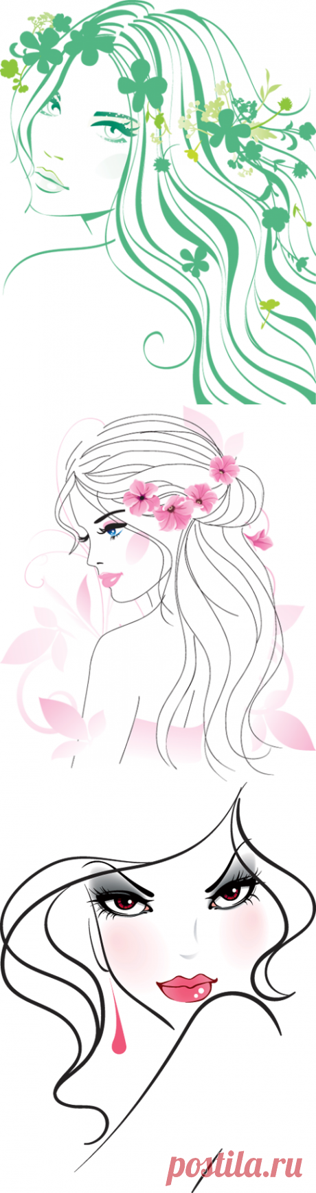 ДЕВУШКИ «ВЕКТОРНЫЙ ЖАНР» PNG