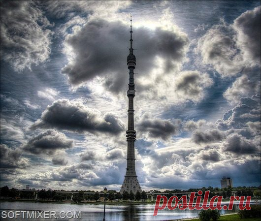 Строительство Останкинской телебашни