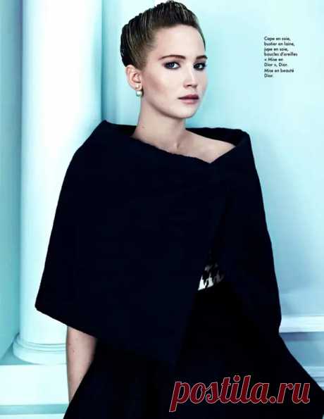 Дженнифер Лоуренс снялась для октябрьского номера журнала «Elle France»