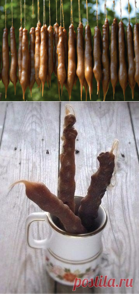 Любимая сладость морских курортов-чурчхела