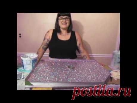 DIY GLITTER COUNTERTOP!!!! - YouTube