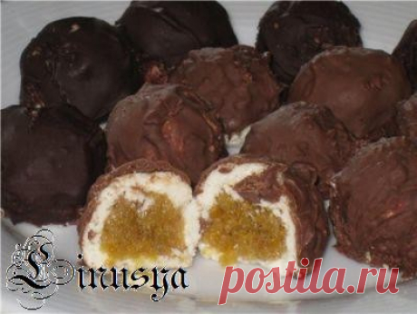 Творожные шарики с курагой