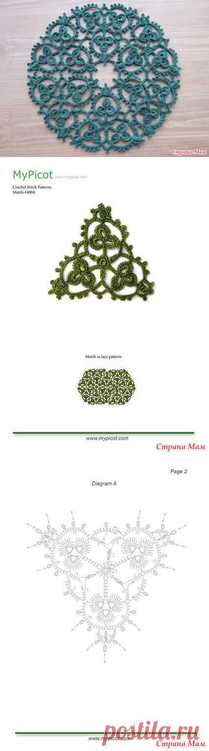 Шедевры крючком 70. Ажурный мотив. - Вязание - Страна Мам