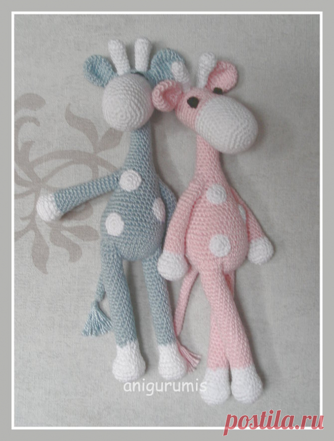 anigurumis: Patrón jirafa amigurumi
