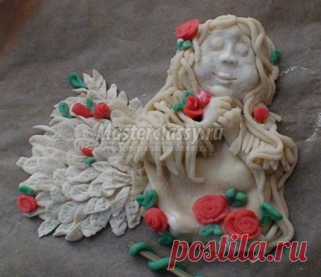 Поделки из соленого теста. Ангел. Мастер класс с пошаговыми фото