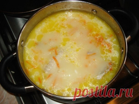 Суп сырный с курицей
