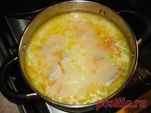 Суп сырный с курицей