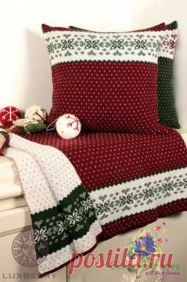 Плед Luxberry Norway размер 130x170 бордовый