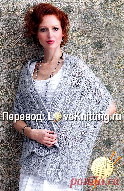 Ажурная шаль | Loveknitting.ru