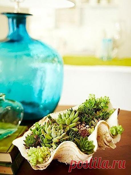 Это самый красивый горшок для растений, который я видела. Отличная идея! | Красивый Дом и Сад