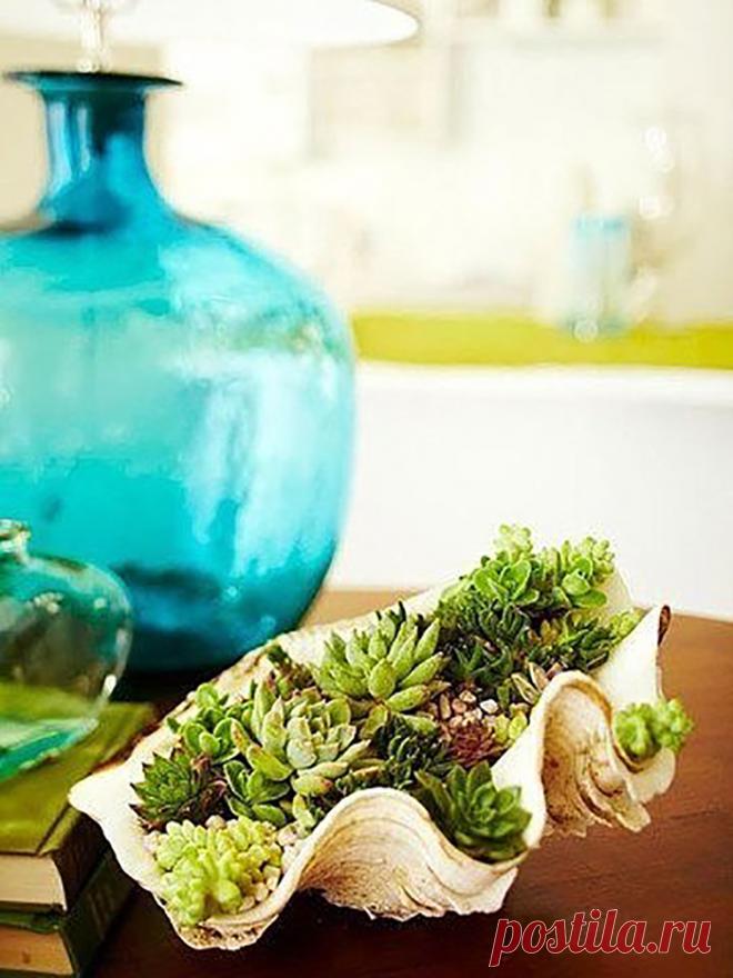 Это самый красивый горшок для растений, который я видела. Отличная идея! | Красивый Дом и Сад