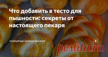 Что добавить в тесто для пышности: секреты от настоящего пекаря По секрету один старый знакомый пекарь, что работал раньше на хлебозаводе и теперь открыл свою пекарню, поделился с нами некоторыми банальными и очевидными правилами пышного теста, про которые мы все частенько забываем. Но они так важны! Запомните или сохраните! И Ваши пироги и пирожки всегда будут самыми нежными, воздушными и легкими с этими советами. Первое - всегда просеивать муку Нам бывает лень сеять муку...