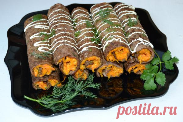 Печеночные блинчики. Сумасшедший вкус. С детства обожала, как готовит печеночные блинчики моя мама — они получались очень нежные, прям воздушные. А какую вкуснющую начинку она заворачивала в эти блинчики! Не закуска, а...