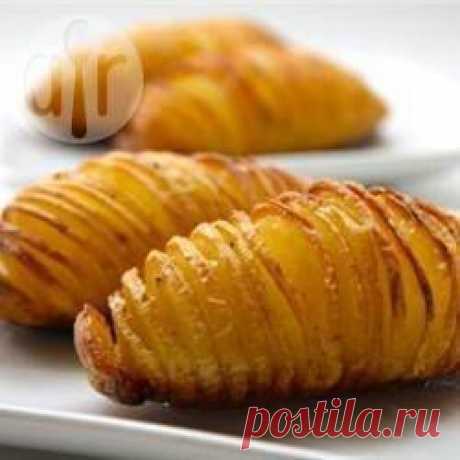 Рецепт: Веер из картофеля