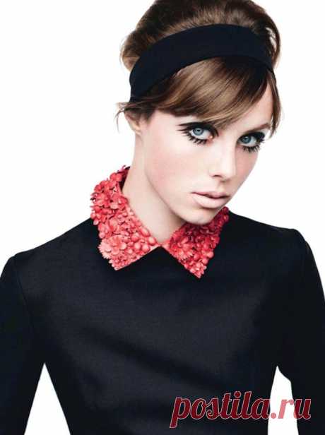Эди Кэмпбелл (Edie Campbell) в фотосессии Лиз Коллинз (Liz Collins) для журнала ELLE France (сентябрь 2014)