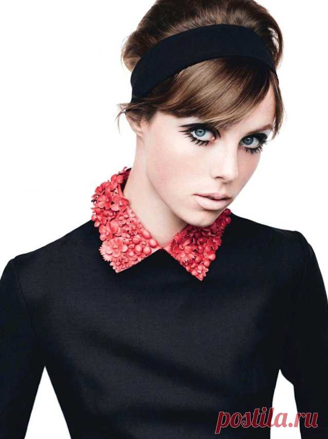 Эди Кэмпбелл (Edie Campbell) в фотосессии Лиз Коллинз (Liz Collins) для журнала ELLE France (сентябрь 2014)