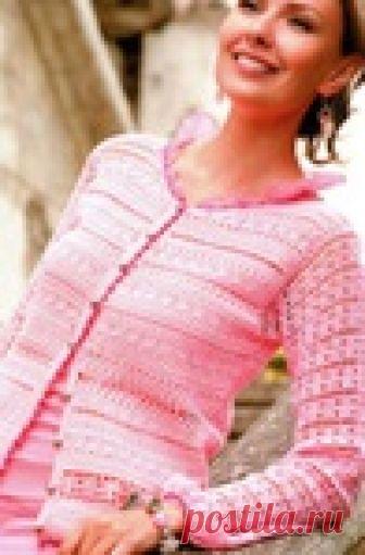 Крючок.Розовый жакет