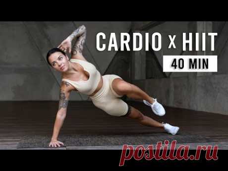 40 Min Full Body Cardio HIIT Workout (No Repeat, No Equipment)