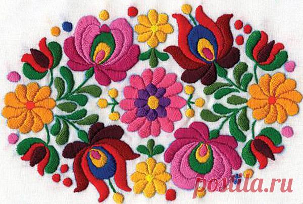 Художественная цветная гладь: основные стежки — Мастер-классы на BurdaStyle.ru